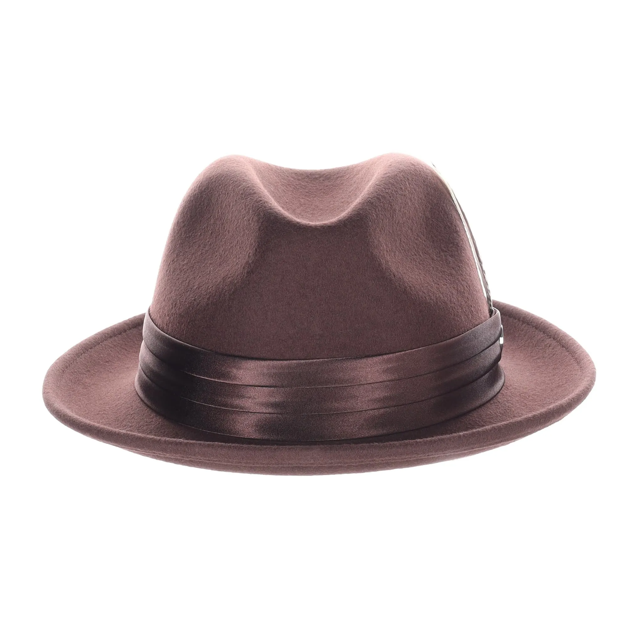 DapperFam Fellini Crushable Wool Fedora