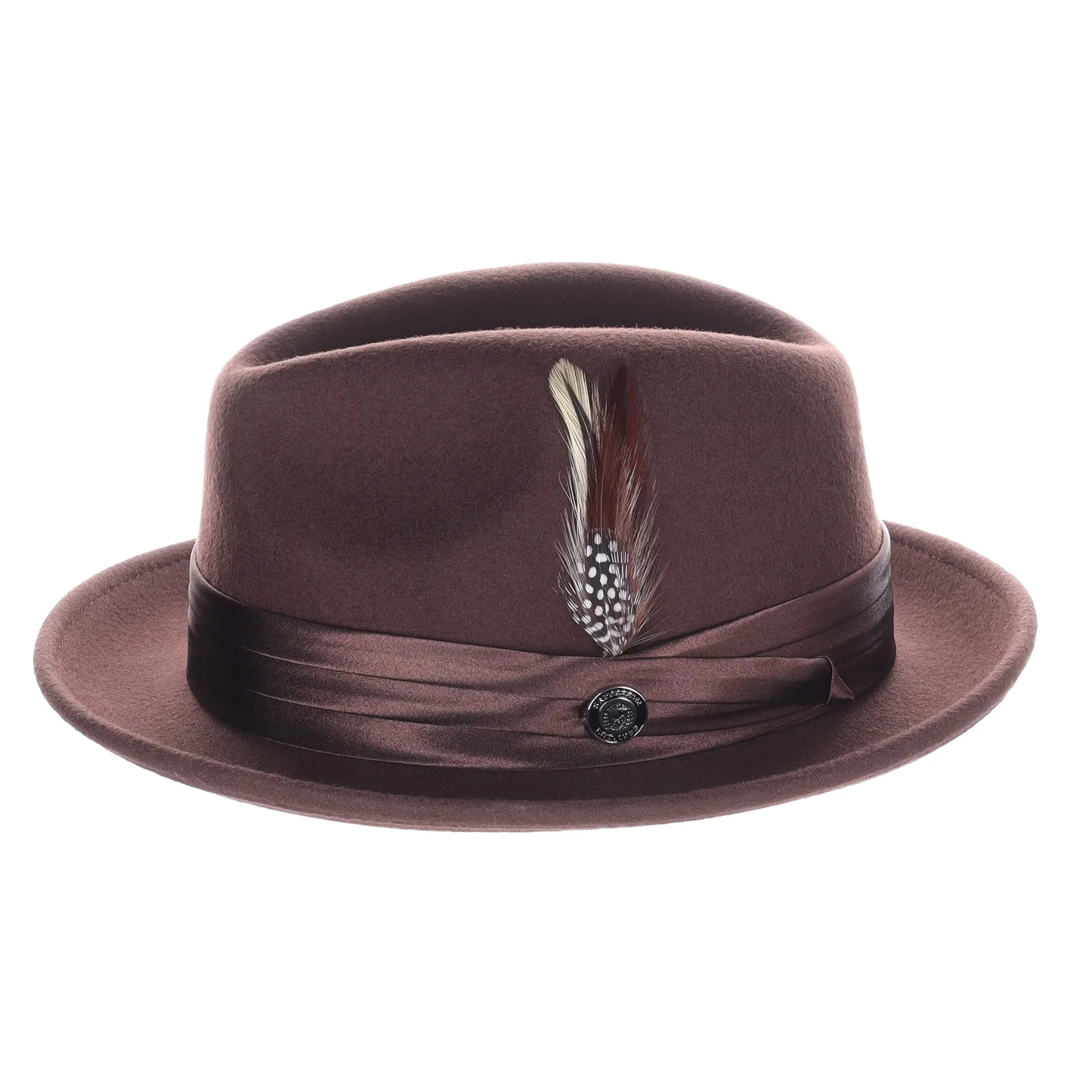 DapperFam Fellini Crushable Wool Fedora