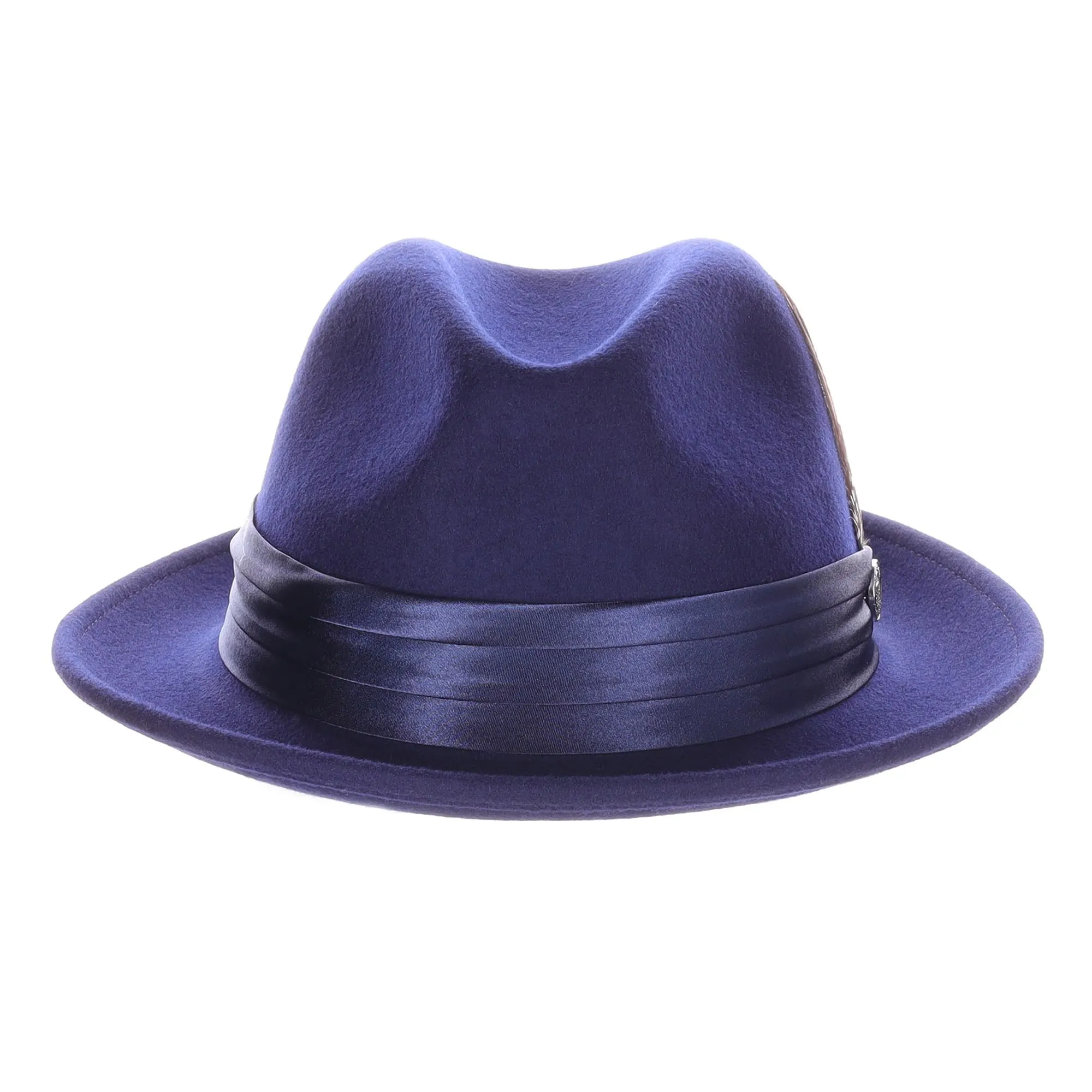 DapperFam Fellini Crushable Wool Fedora