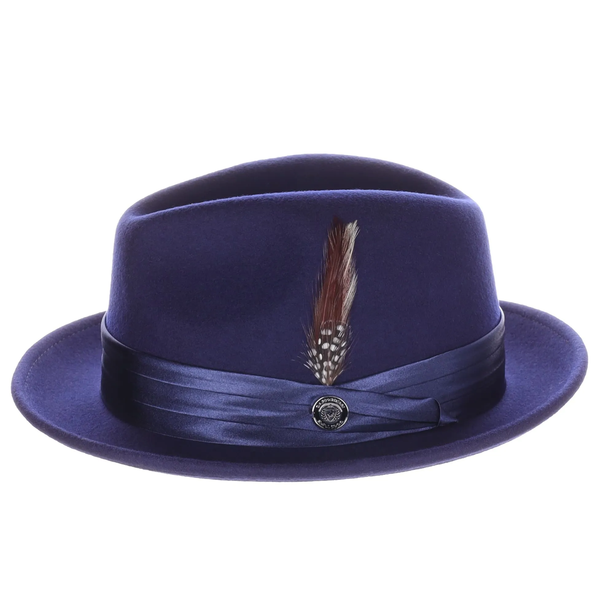 DapperFam Fellini Crushable Wool Fedora