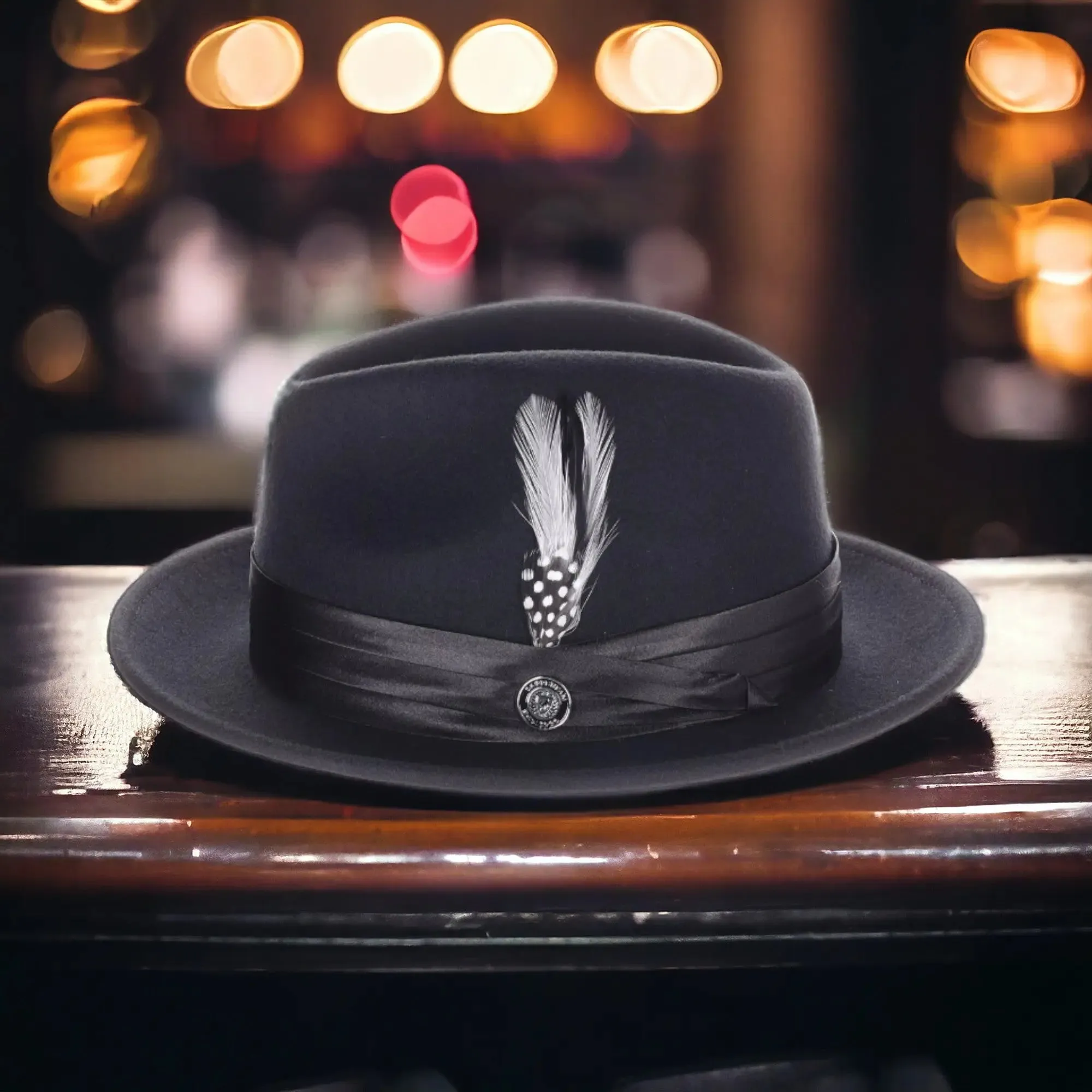 DapperFam Fellini Crushable Wool Fedora