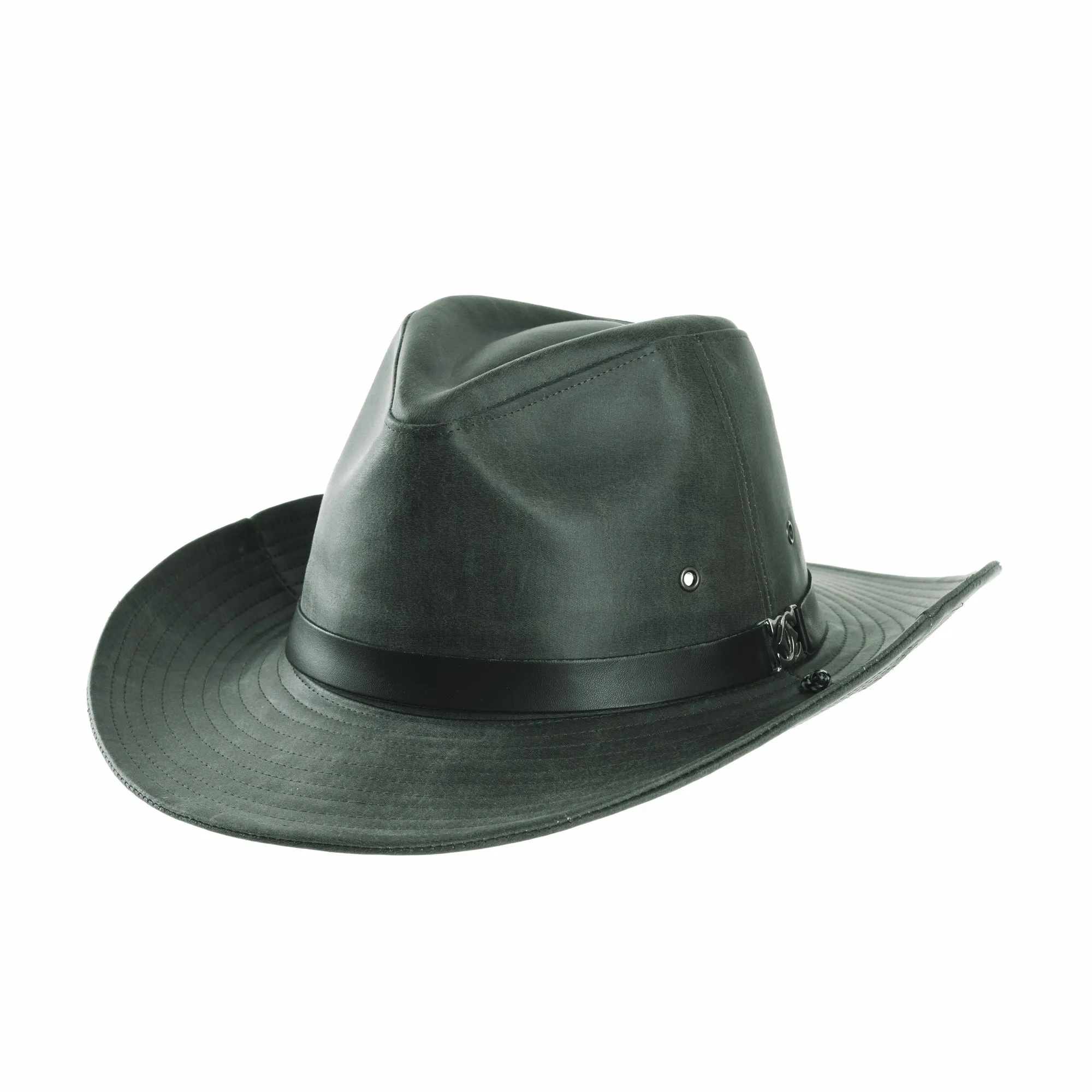 Faux Leather Indiana Jones Hat Outback Hat Fedora CD8859