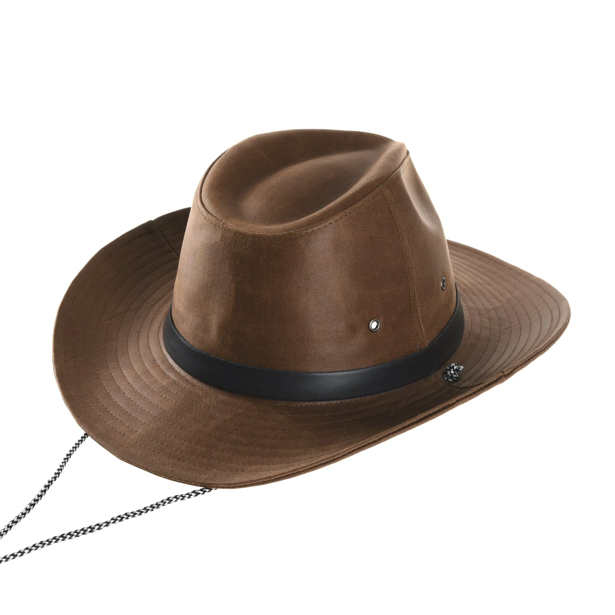 Faux Leather Indiana Jones Hat Outback Hat Fedora CD8859