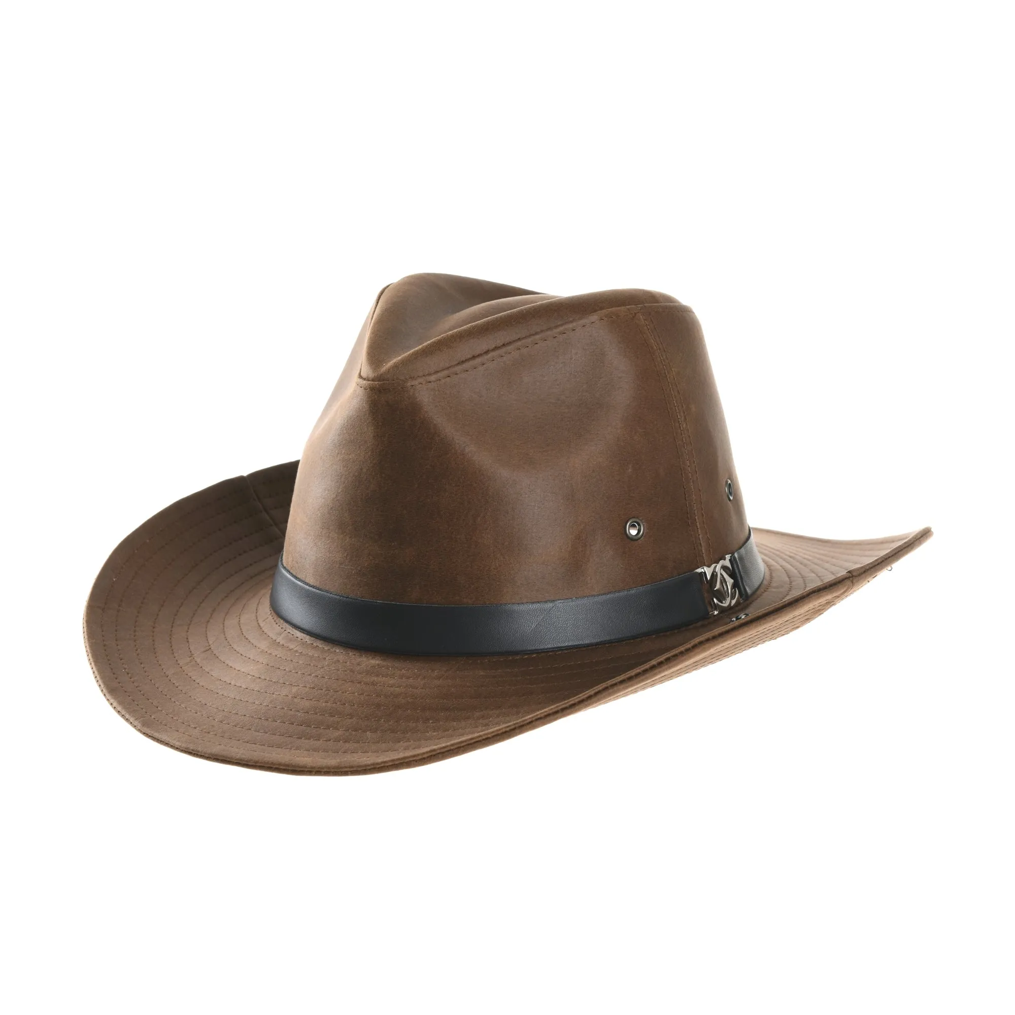 Faux Leather Indiana Jones Hat Outback Hat Fedora CD8859