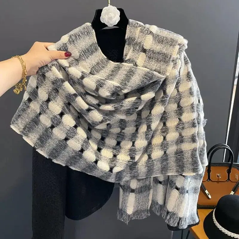 New Style Cashmere Shawl Dual-use Student Neck Scarf