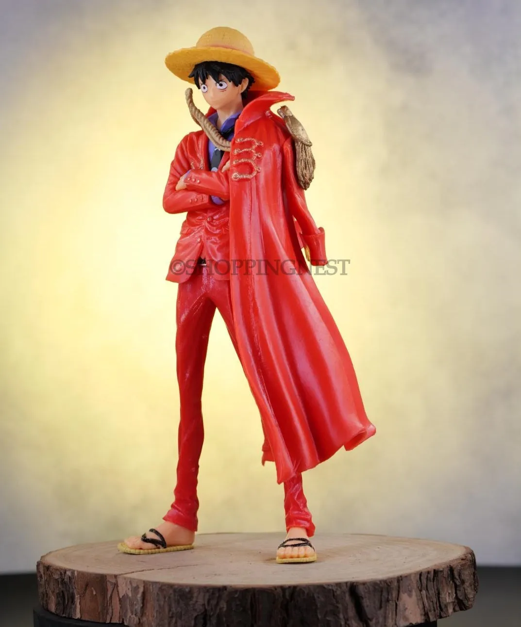 One Piece | Monkey D Luffy With Straw Hat Anime Action Figure | 25 Cm |