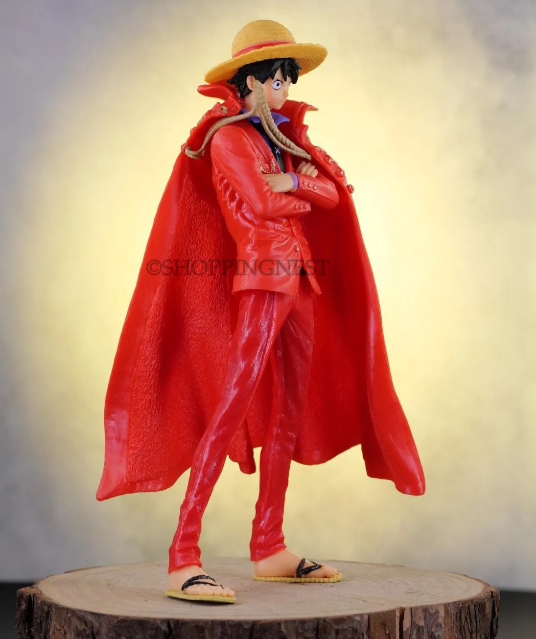 One Piece | Monkey D Luffy With Straw Hat Anime Action Figure | 25 Cm |