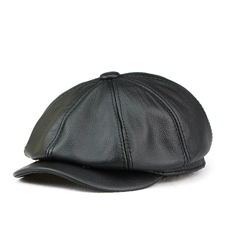 "Kenmare" Newsboy Head Layer Cowhide Cap