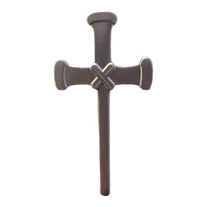 Raised Cross Hat Pin