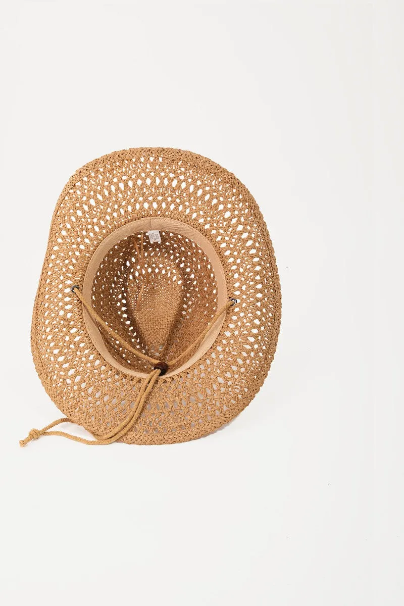 Rope Strap Straw Braided Hat