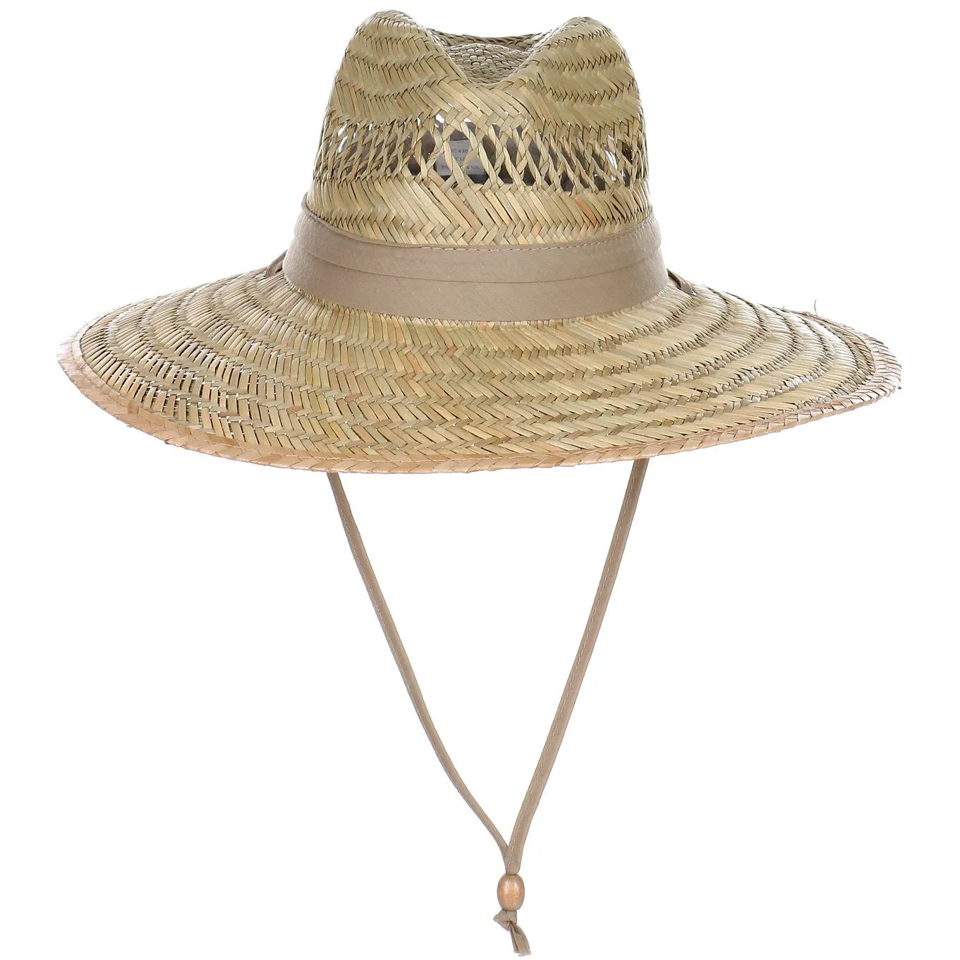 Rush Straw Hat with Fabric Band