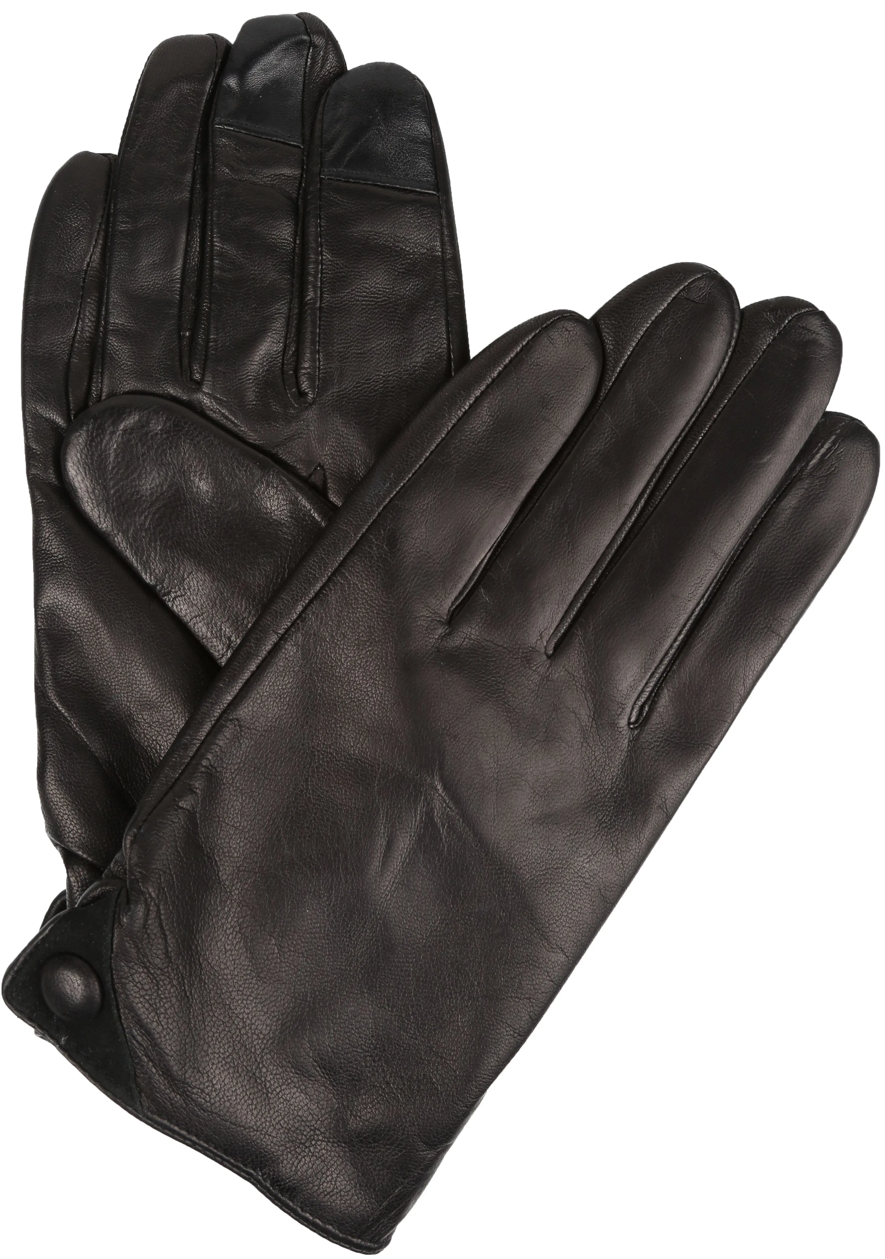 Sakkas Damen Mens Classic Touch Screen Compatible Real Leather Gloves