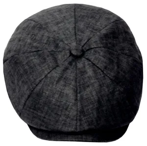 Sakkas Mens Linen Newsboy / Cabbie Hat / Cap