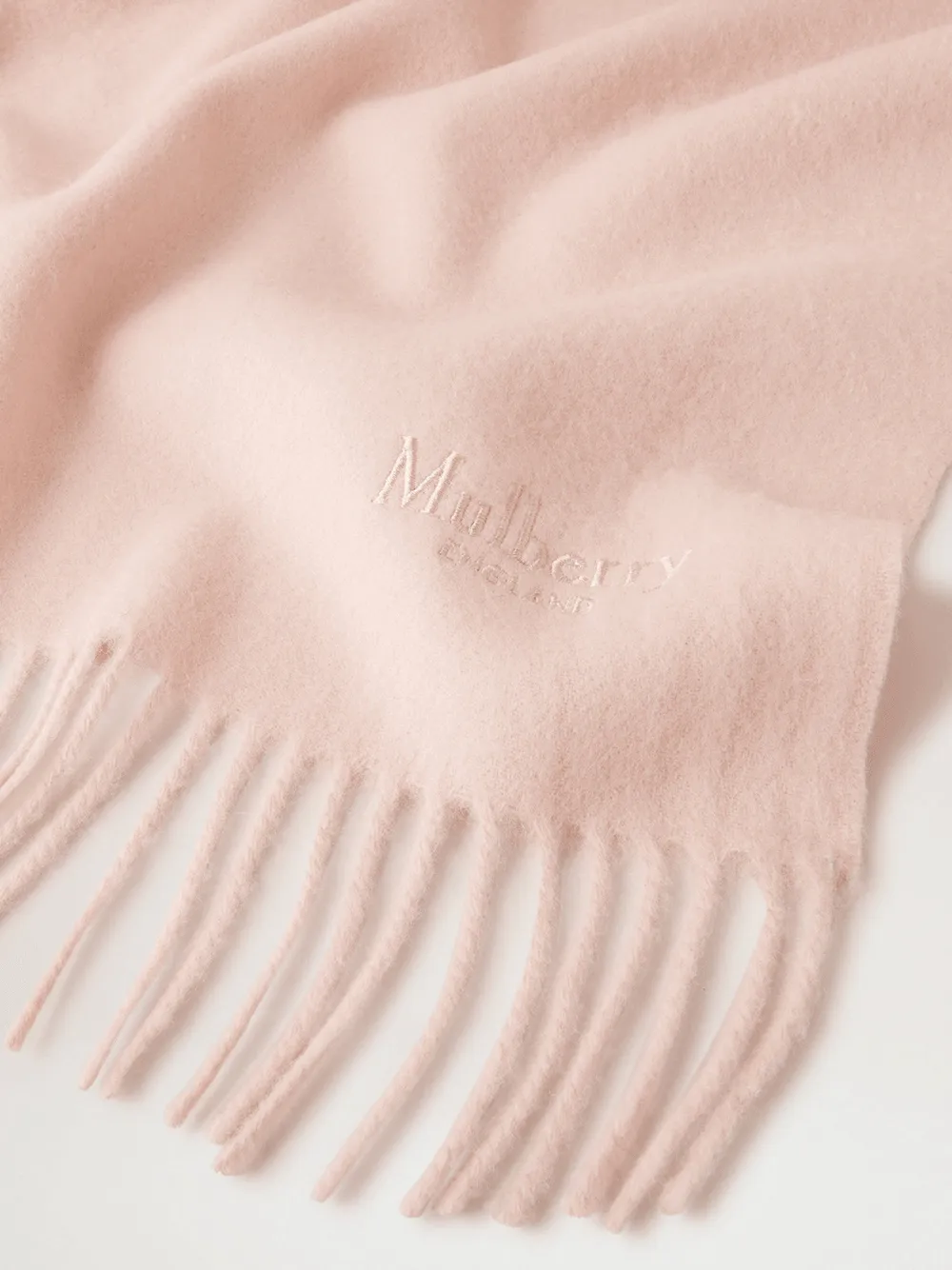 Solid Merino Wool Scarf Rosewater Merino Wool