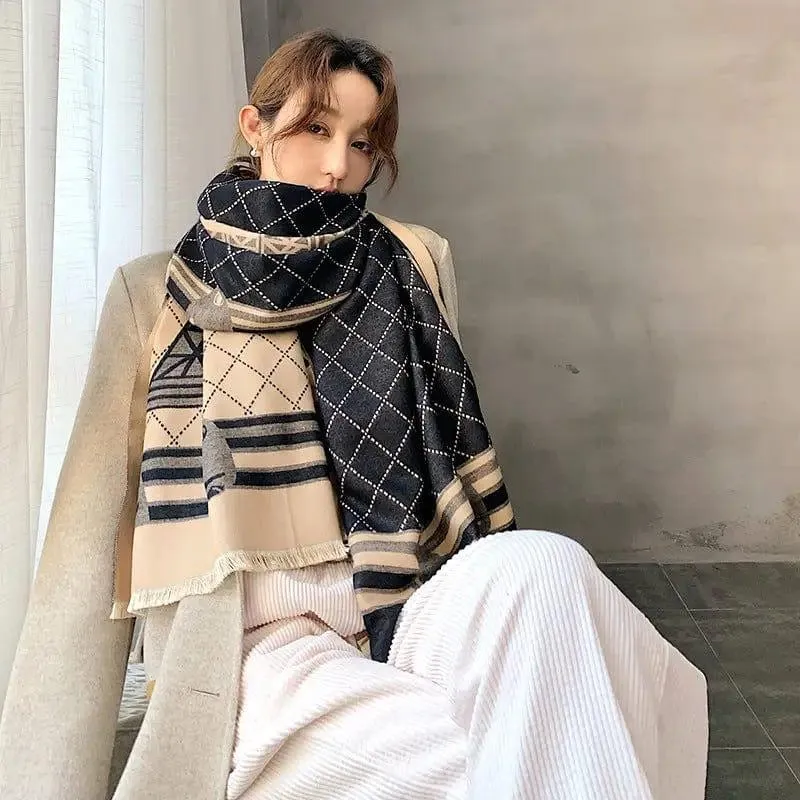 Ta Cashmere Warm Scarf Keep Warm