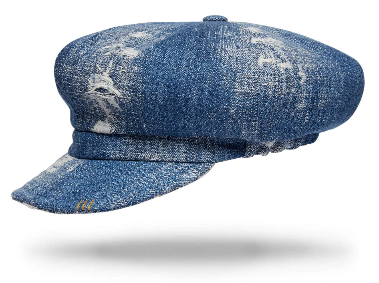 Upcycled Denim Newsboy Cap