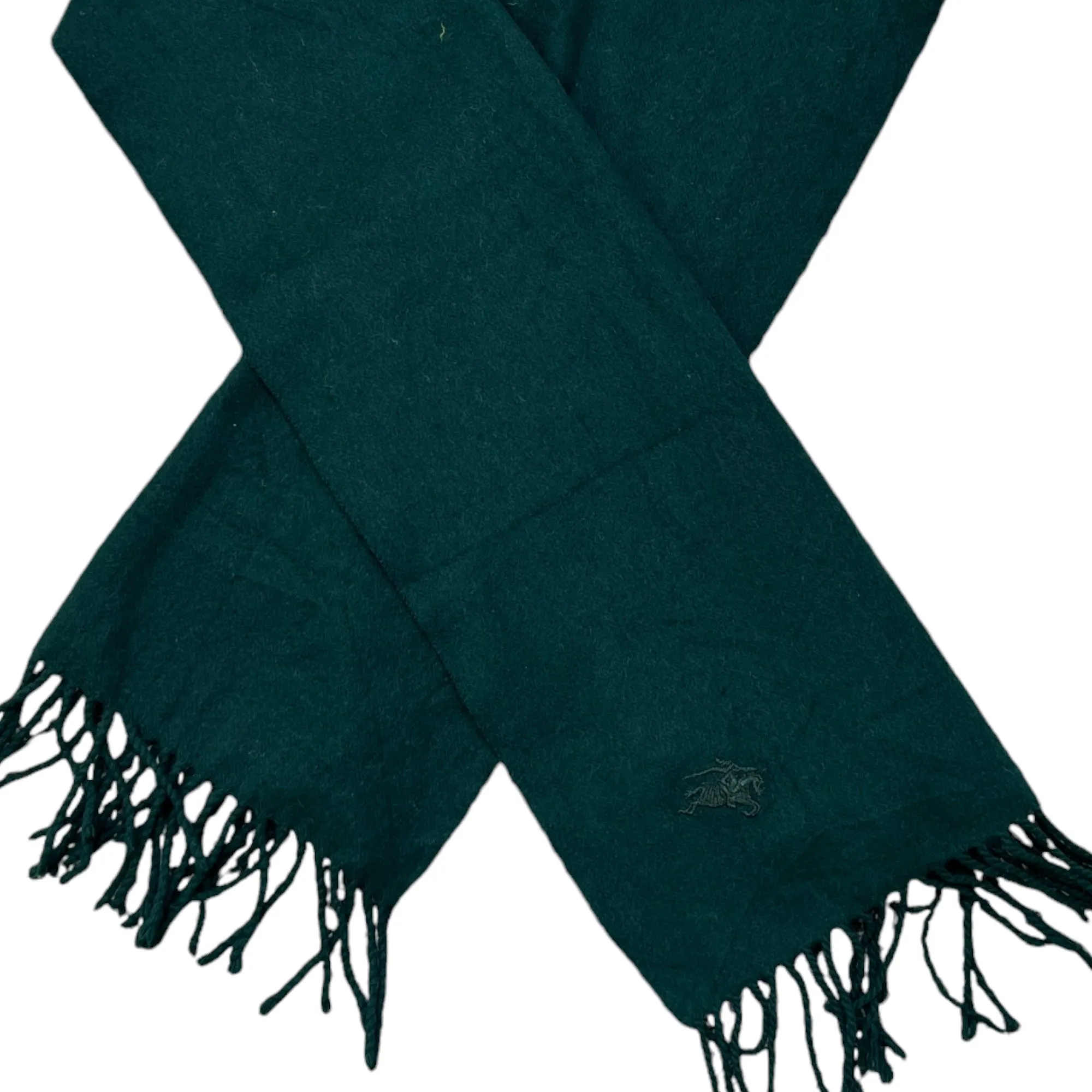 Women's Embroidered Logo Scarf Green