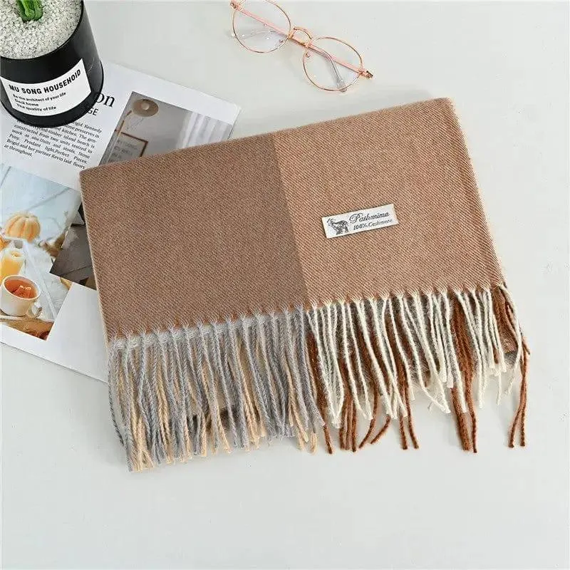 Women's Fashion Casual Cashmere Plaid Scarf